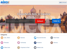 Tablet Screenshot of gwalior.adeex.in