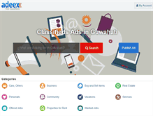 Tablet Screenshot of guwahati.adeex.in