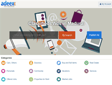 Tablet Screenshot of madurai.adeex.in