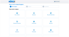 Desktop Screenshot of post.adeex.co.uk