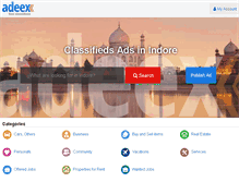 Tablet Screenshot of indore.adeex.in