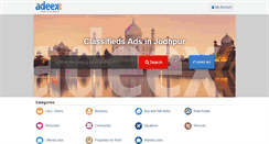 Desktop Screenshot of jodhpur.adeex.in